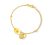 916/22K Yellow Gold Bunga Raya Love Bracelet